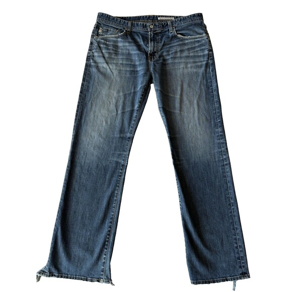 Adriano Goldschmied Jeans‎ Mens 38x33 Blue Protege Straight Leg Stretch Comfort - Picture 2 of 13